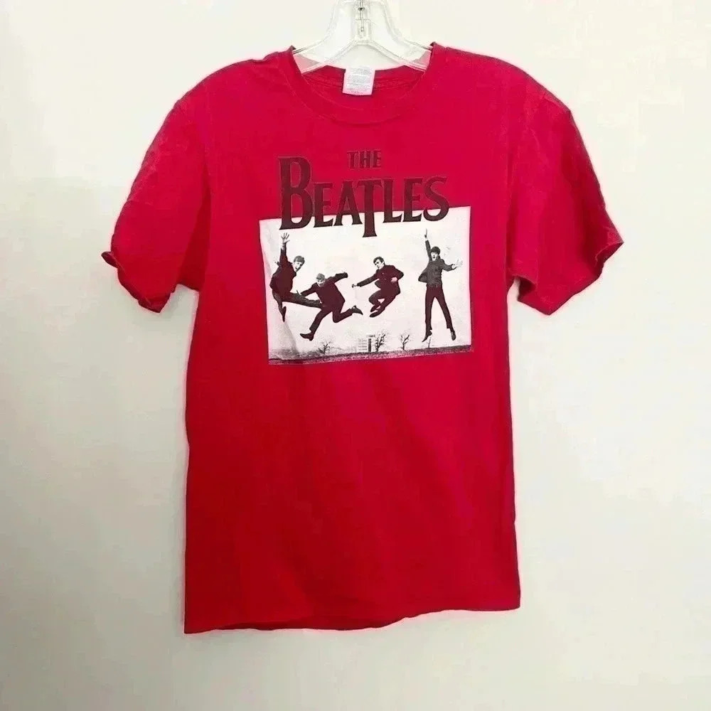 The Beatles bright red‎ graphic tshirt small
